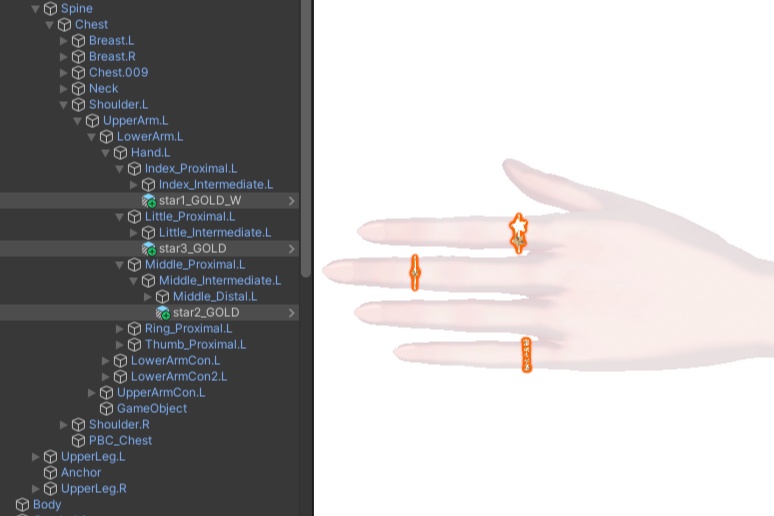 Star Ring Set*スターリングセット*VRC向け
