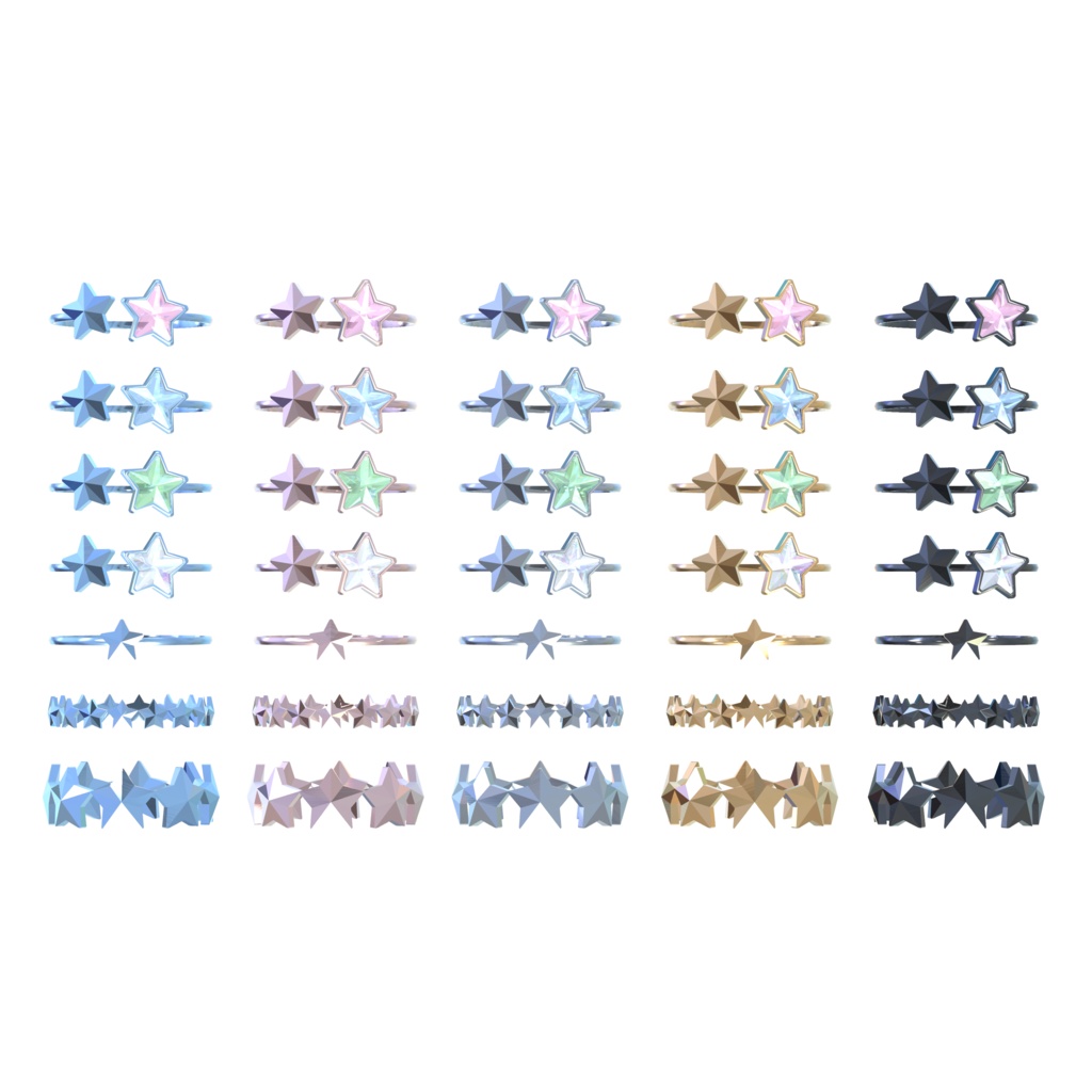 Star Ring Set*スターリングセット*VRC向け