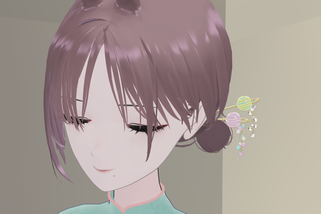 とんぼ玉かんざし*VRC向け