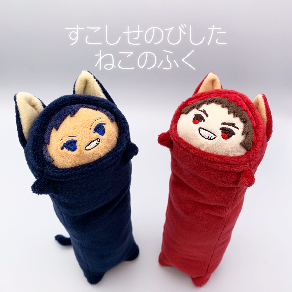 すこしせのびしたねこのふく