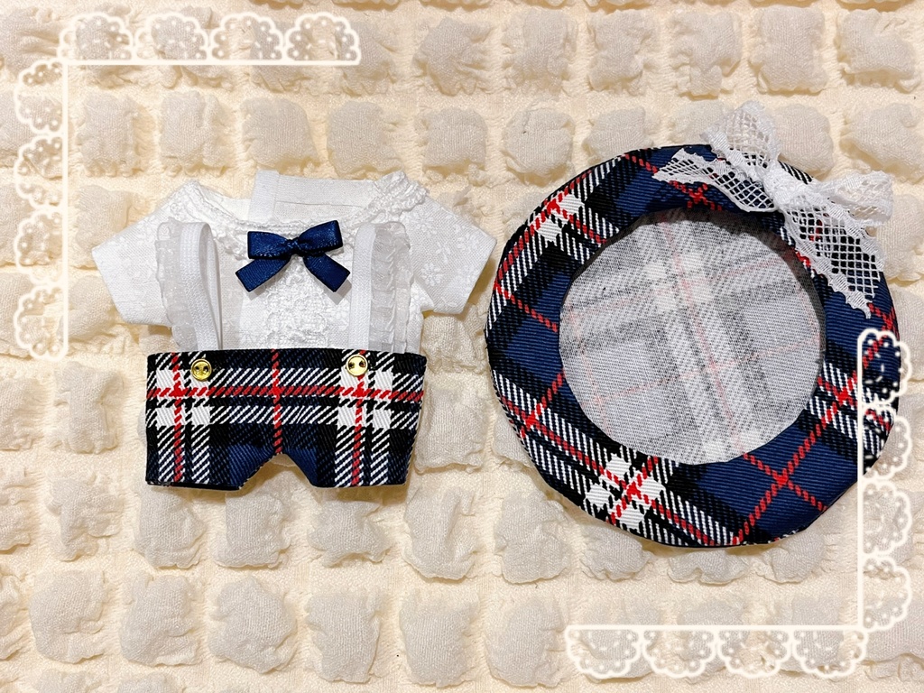 ぬい服 ベレー帽セット3点