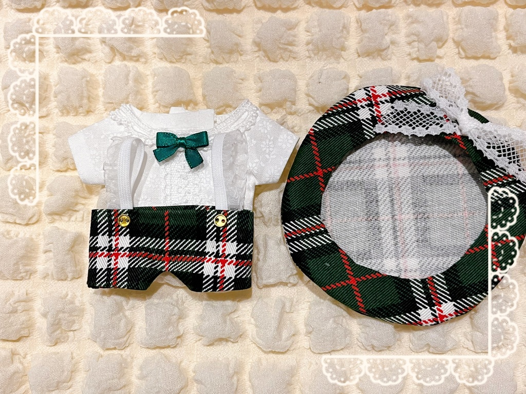 ぬい服 ベレー帽セット3点