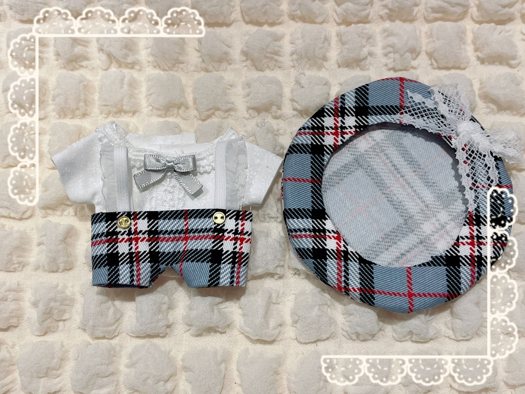 ぬい服 ベレー帽セット3点