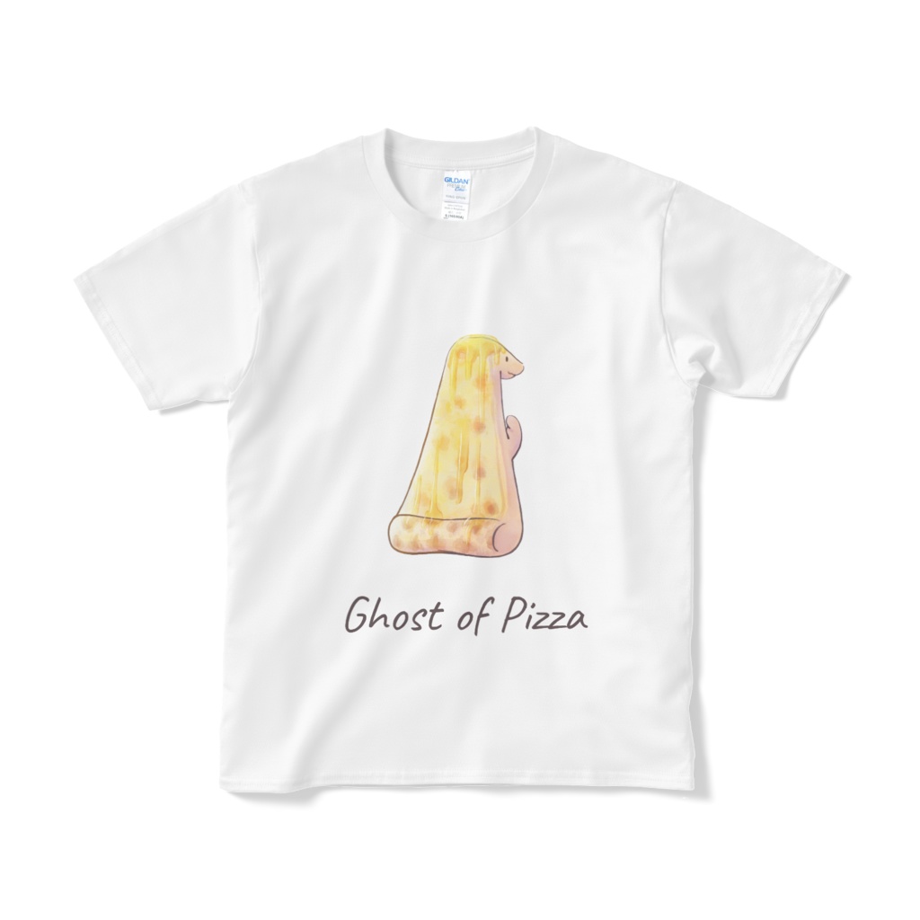 ピザのおばけ(クワトロフォルマッジ) Tシャツ