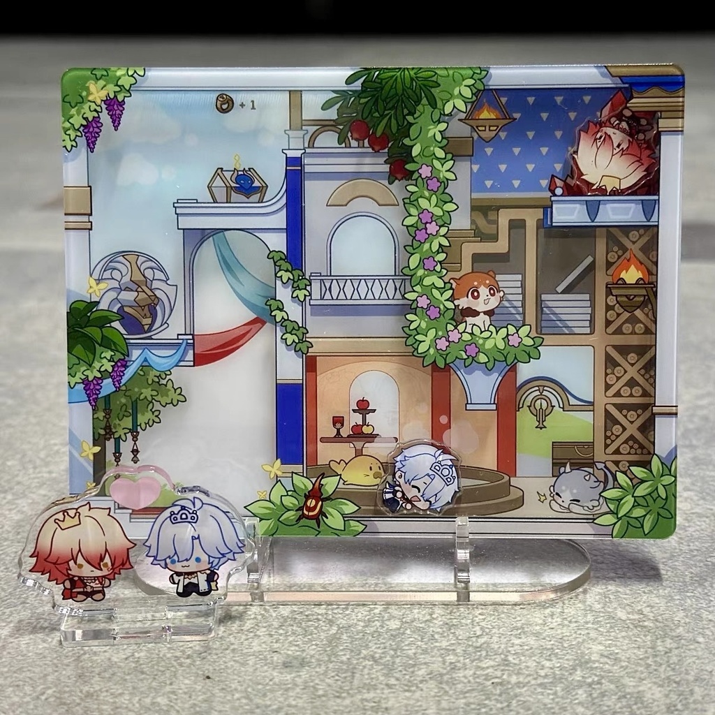【短期予約】崩壊スターレイル　モーディス＆アナイクス　ゆらゆらアクリルブロック