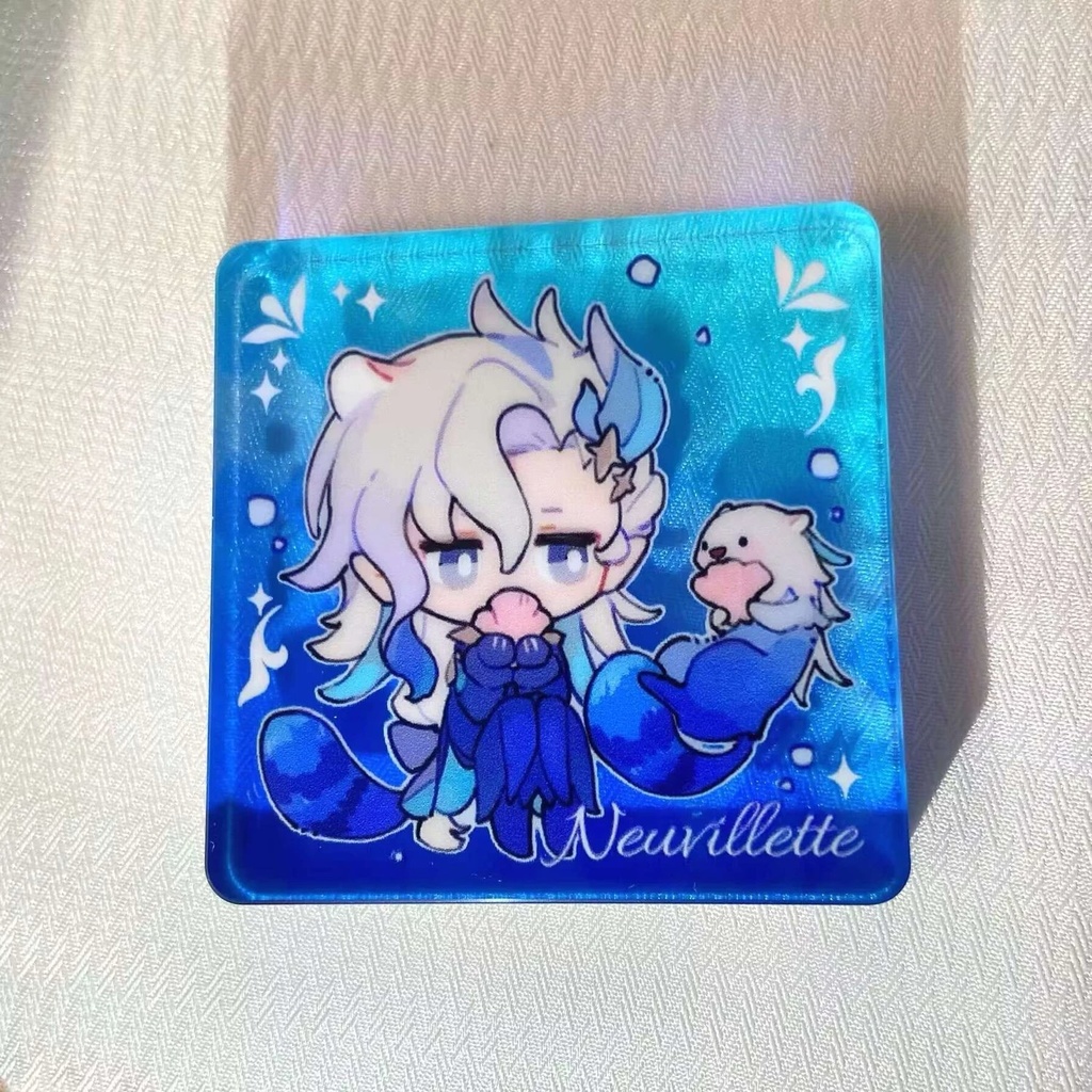 原神　ヌヴィレット　アクリルブロック　色紙