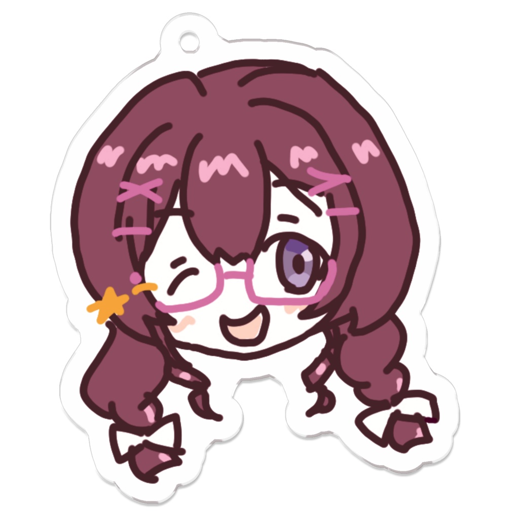 アクリルキーホルダー　D