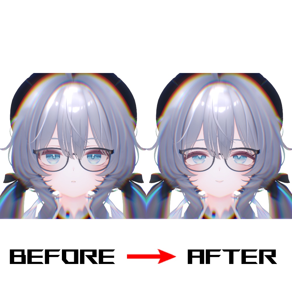 【無料配布】ラムネ専用 BlendShapes値(簡単導入ツール付き)