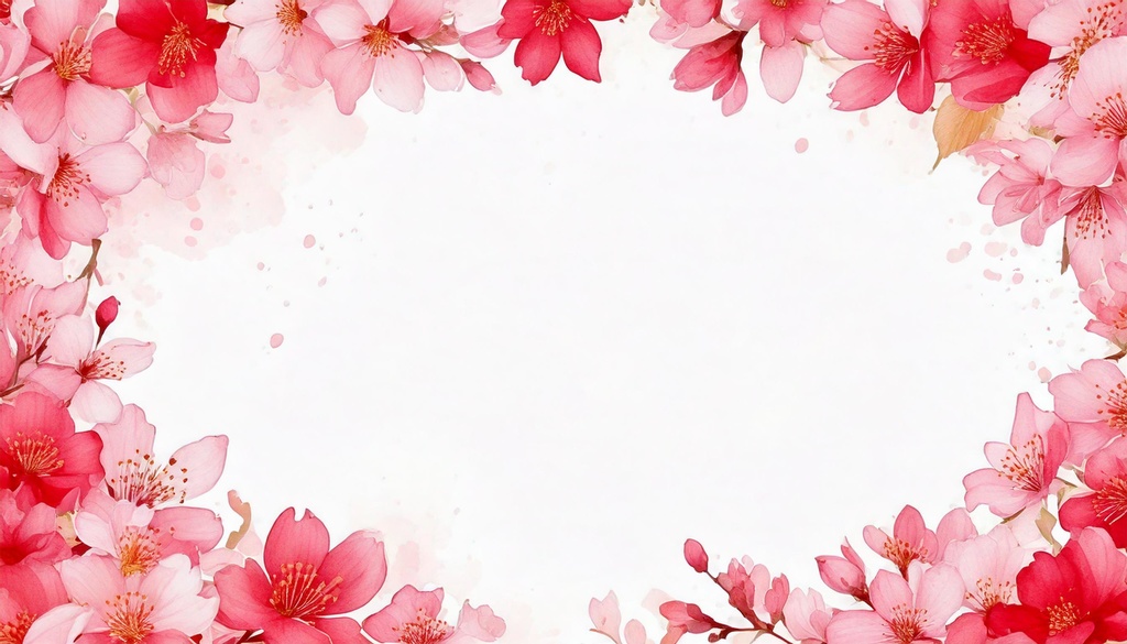 満開の桜背景フレーム 50点セット
