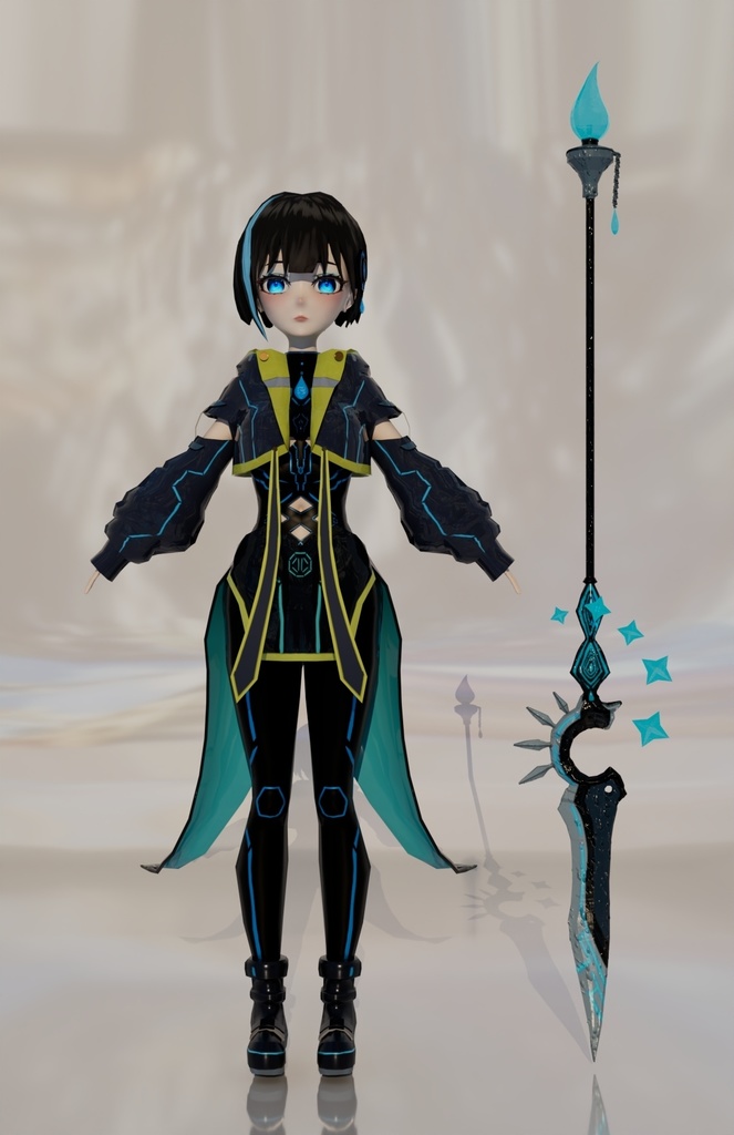 槍 ファンタジー武器 水属性