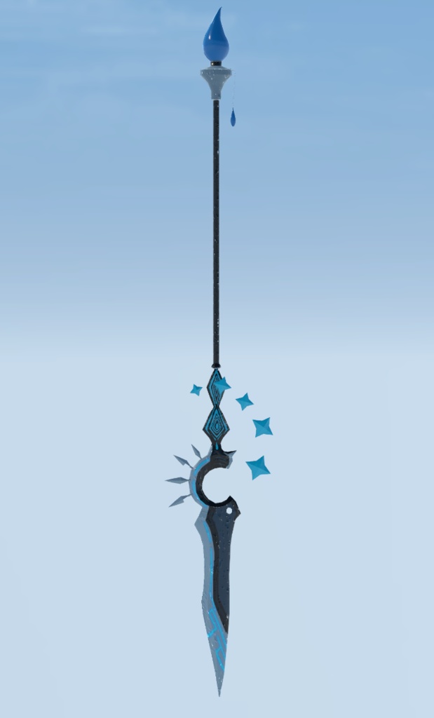 槍　ファンタジー武器　水属性