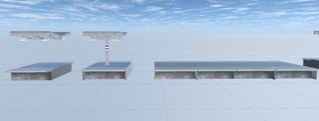 日本の駅ホーム(無人)3Dモデル