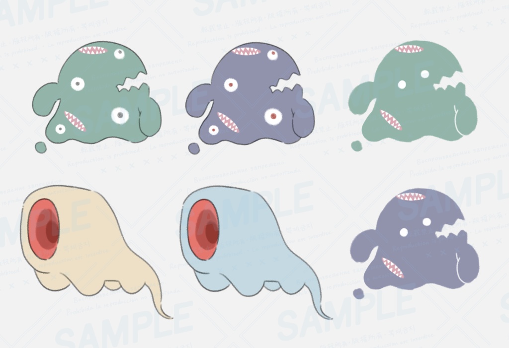 【素材(無償+α)】家具,雑貨など 30種(おまけ:ゆる神話生物)