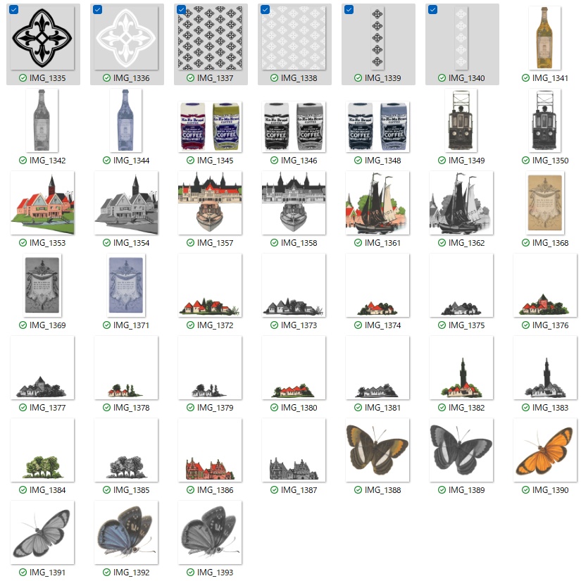 【素材(無償)】紋様,雑貨,建物など 45種