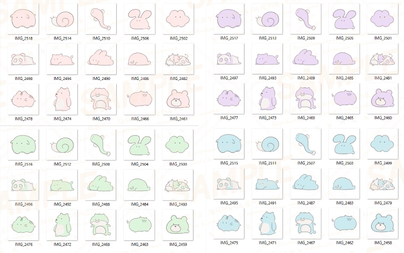 【素材(無償/有償)】動物など、もにもにしたもの vol.4
