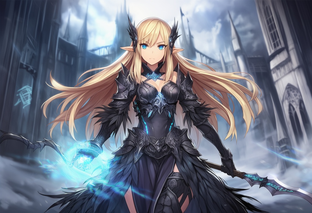 金髪エルフ × ダークファンタジー