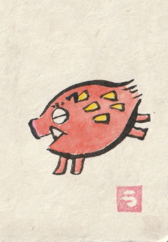 ミニ複製画【干支】