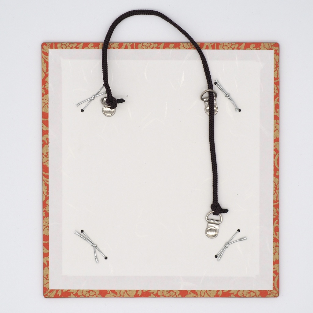 額付き寸松庵色紙【鬼】(原画)