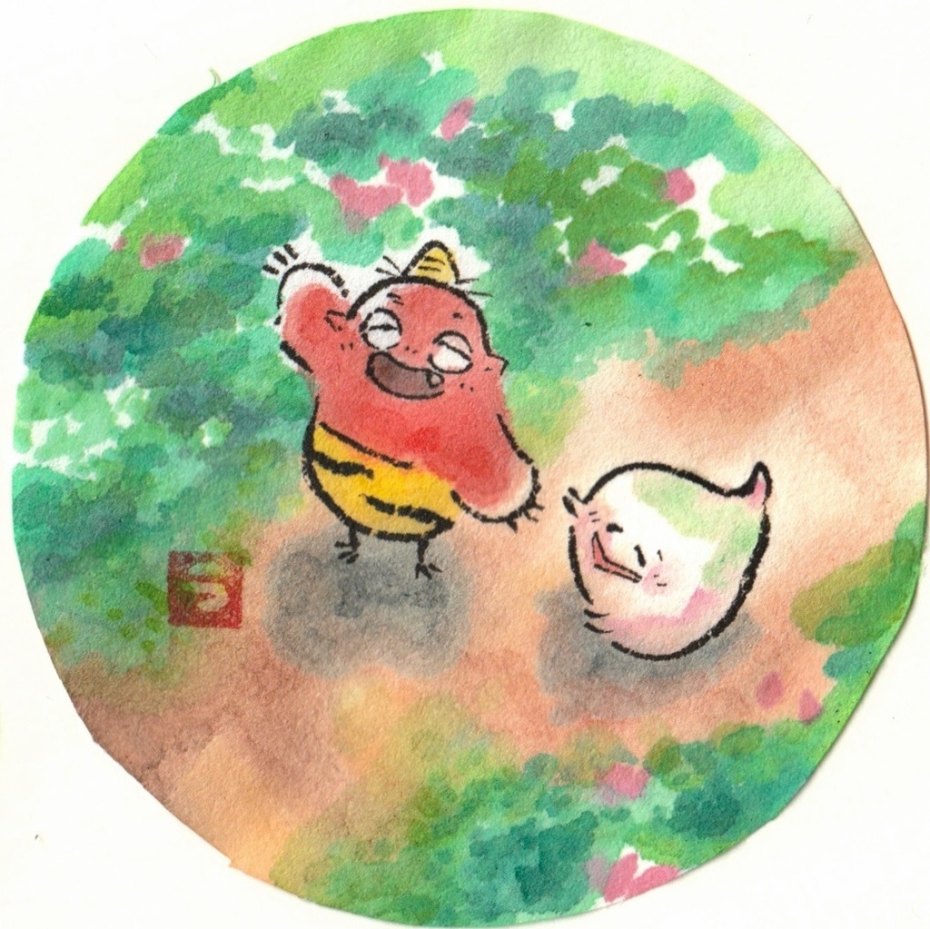 ヤッコとドロロ【ココットコンニチワ】(原画)