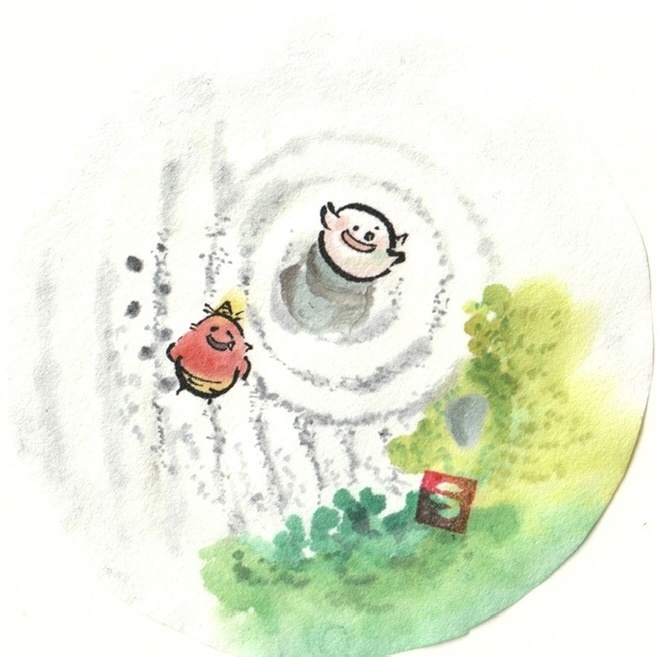 ヤッコとドロロ【枯山水ふんじゃった】(原画)