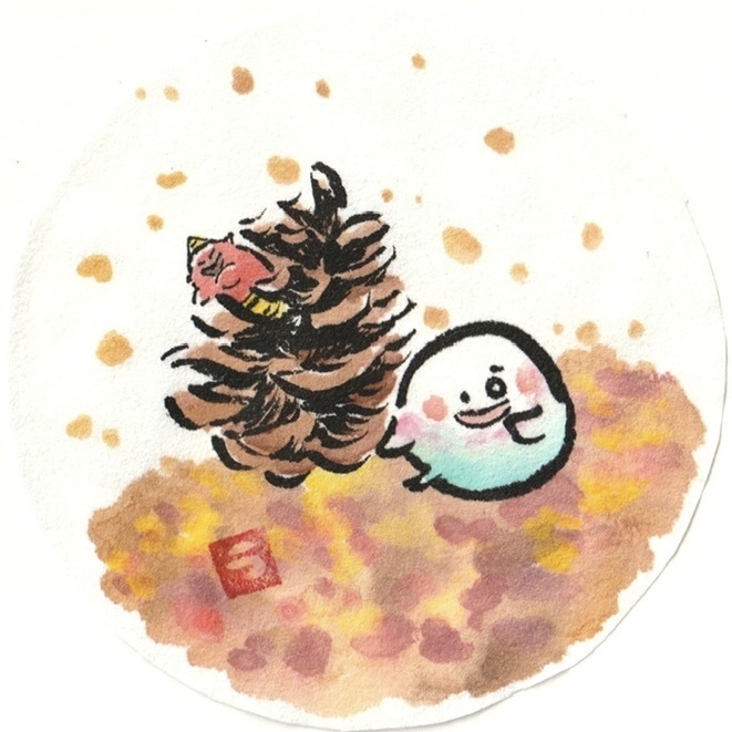 ヤッコとドロロ【秋のかくれんぼ】