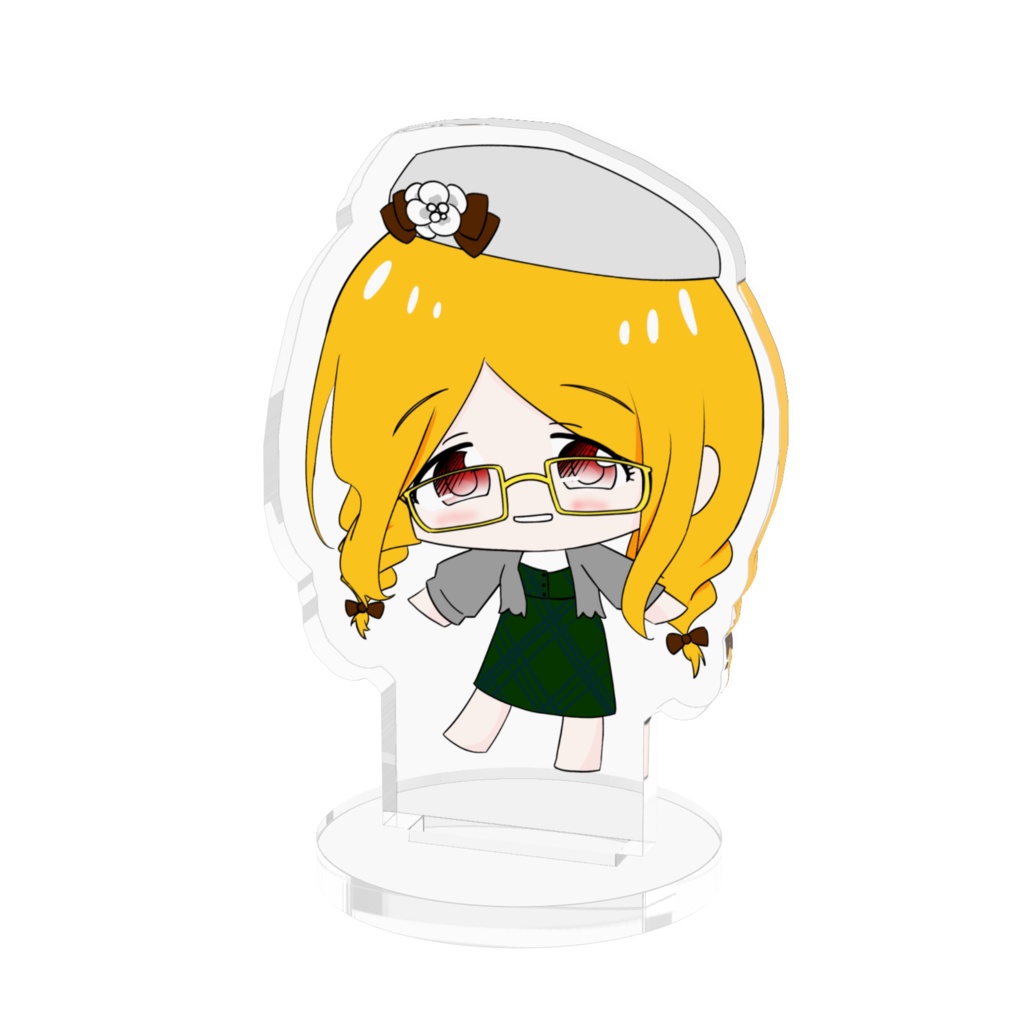 おさげのおもちアクリルフィギュア