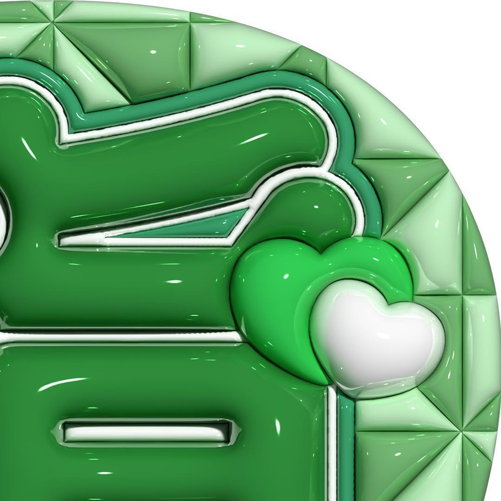 【No.0035】ぷっくりうちわ文字 名前 ファンサ 指さして