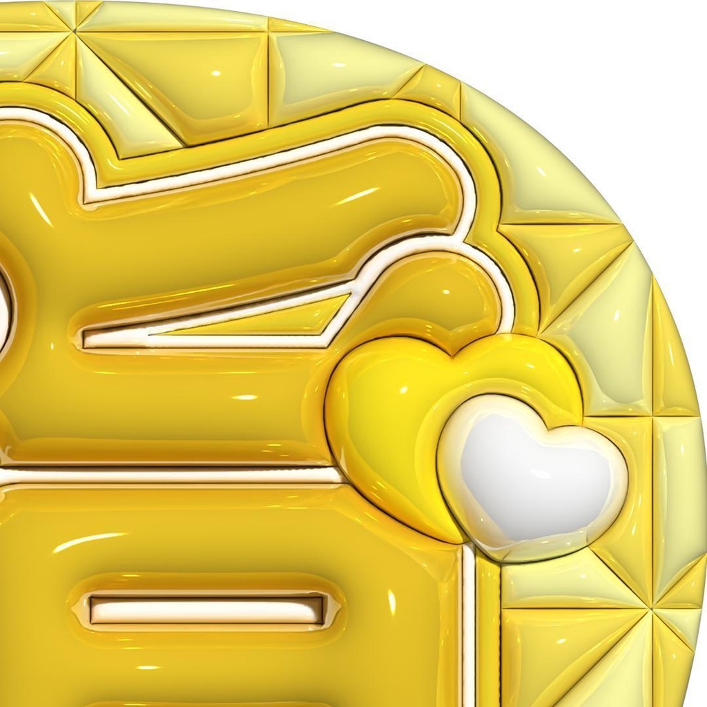 【No.0035】ぷっくりうちわ文字 名前 ファンサ 指さして