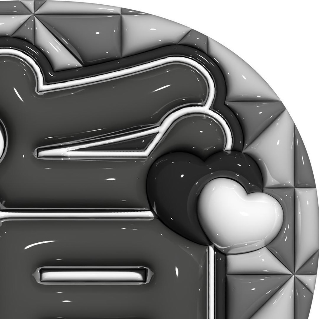 【No.0035】ぷっくりうちわ文字 名前 ファンサ 指さして