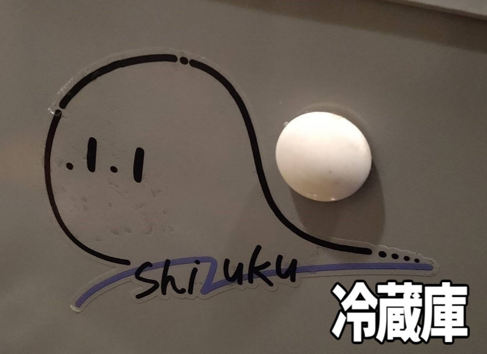 しずくクリアステッカー_黒【#波岸零2周年】