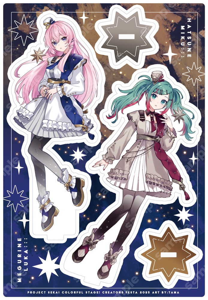 【クリエイターズフェスタ2025】初音ミク・巡音ルカアクリルスタンド