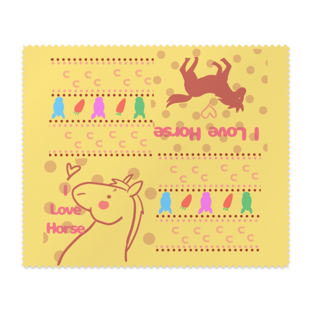 お馬さんメガネ拭き！〜カメコはレンズの汚れに気をつけろよ！〜ﾋﾖｺｲﾛ