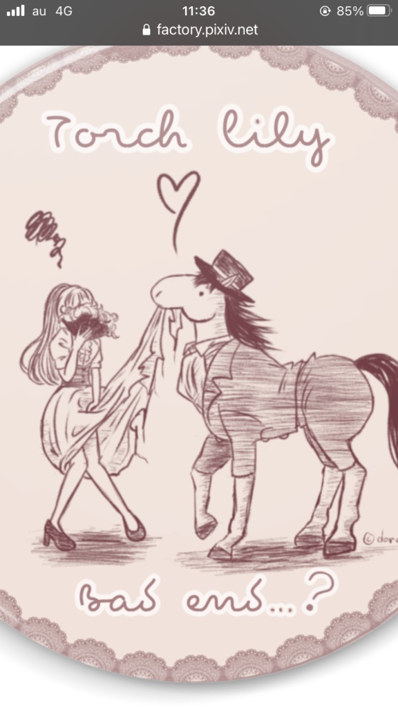 トーチリリー缶ミラー!【バッドエンドトーチリリー】