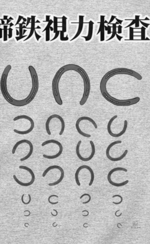 蹄鉄視力検査ジップパーカー!(厚手)