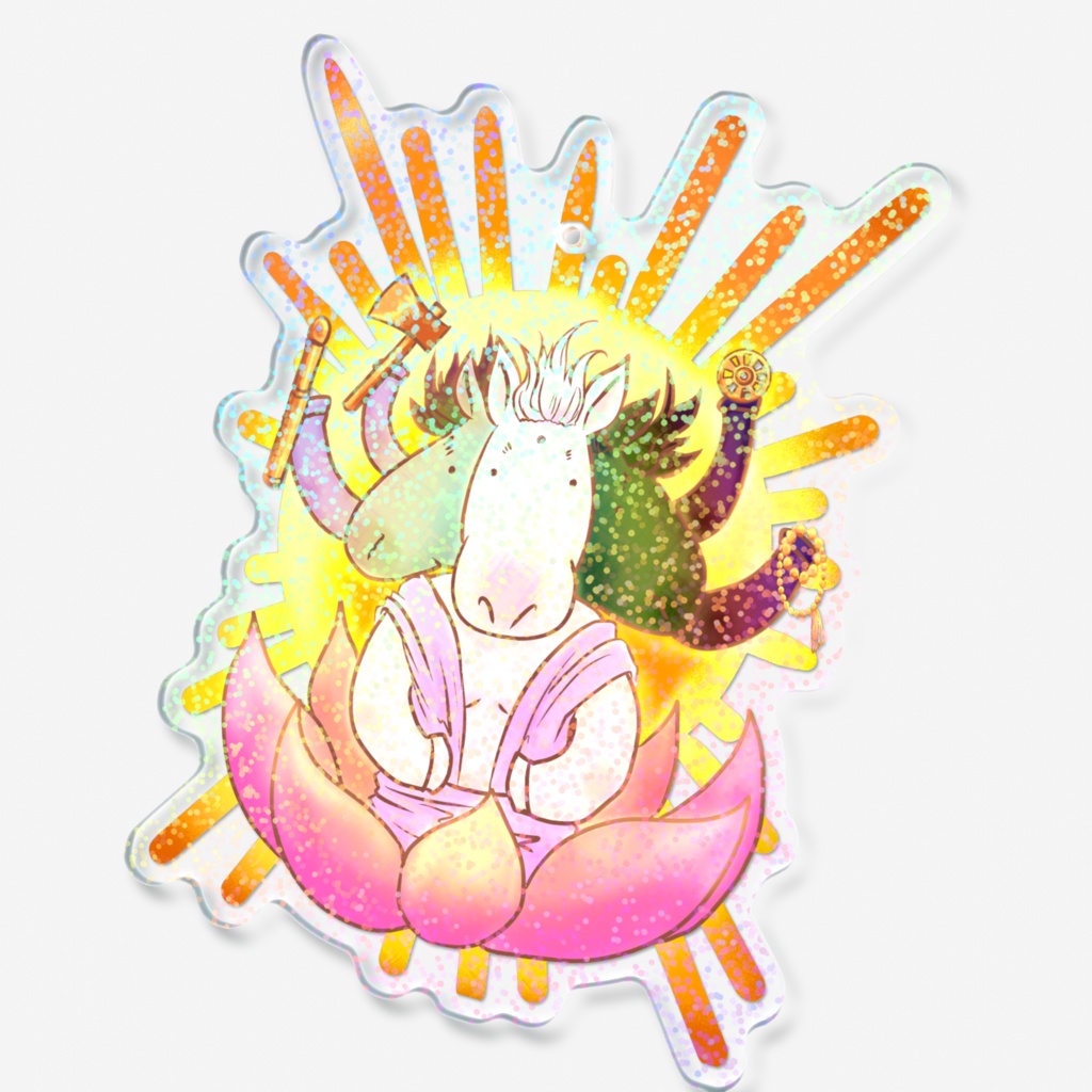 ゆる馬頭観音ホログラムアクキー!