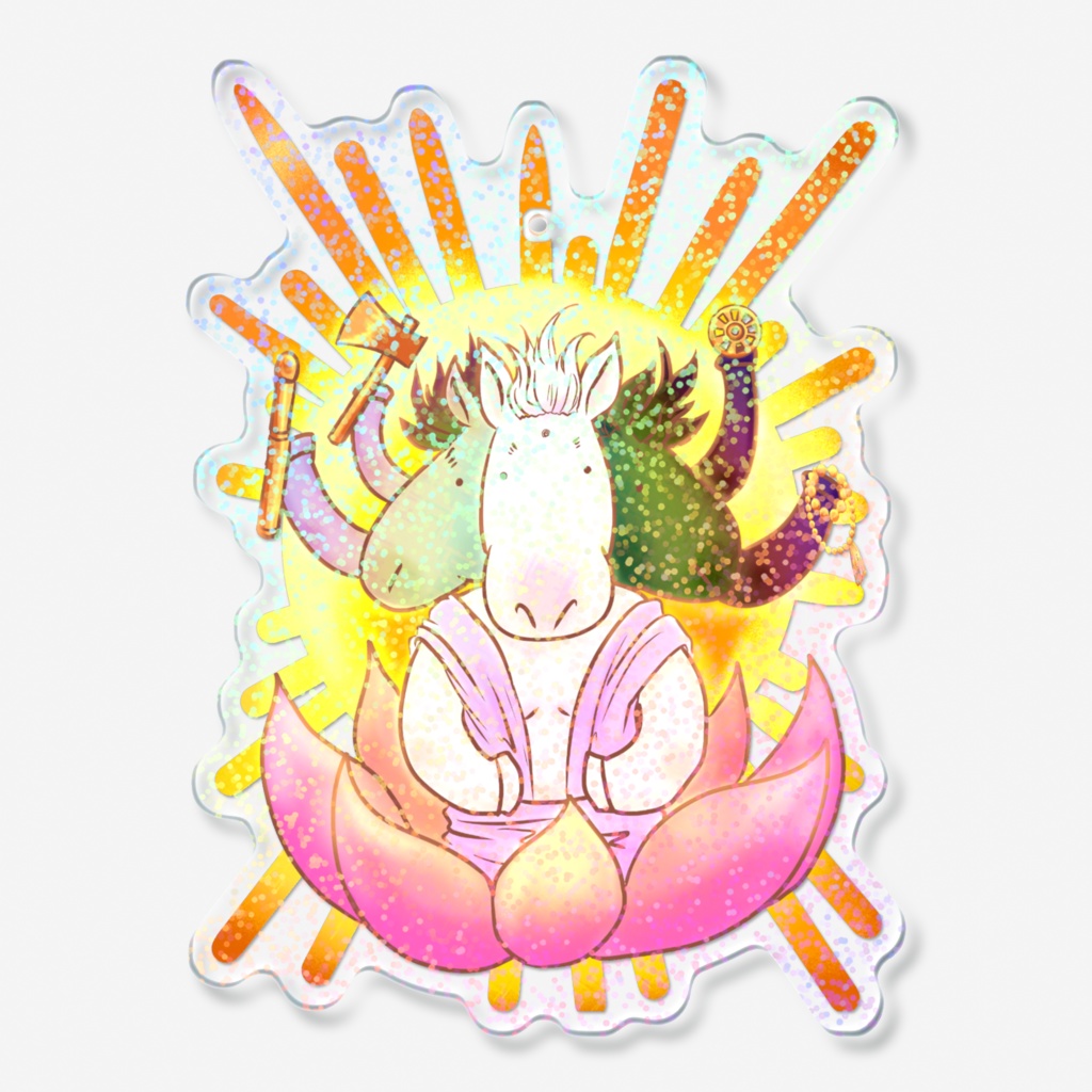 ゆる馬頭観音ホログラムアクキー！