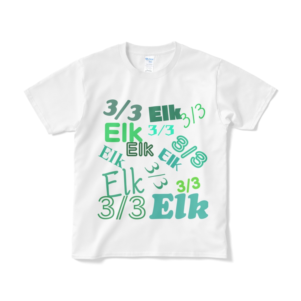 3/3　Elk　Tシャツ- ホワイト２