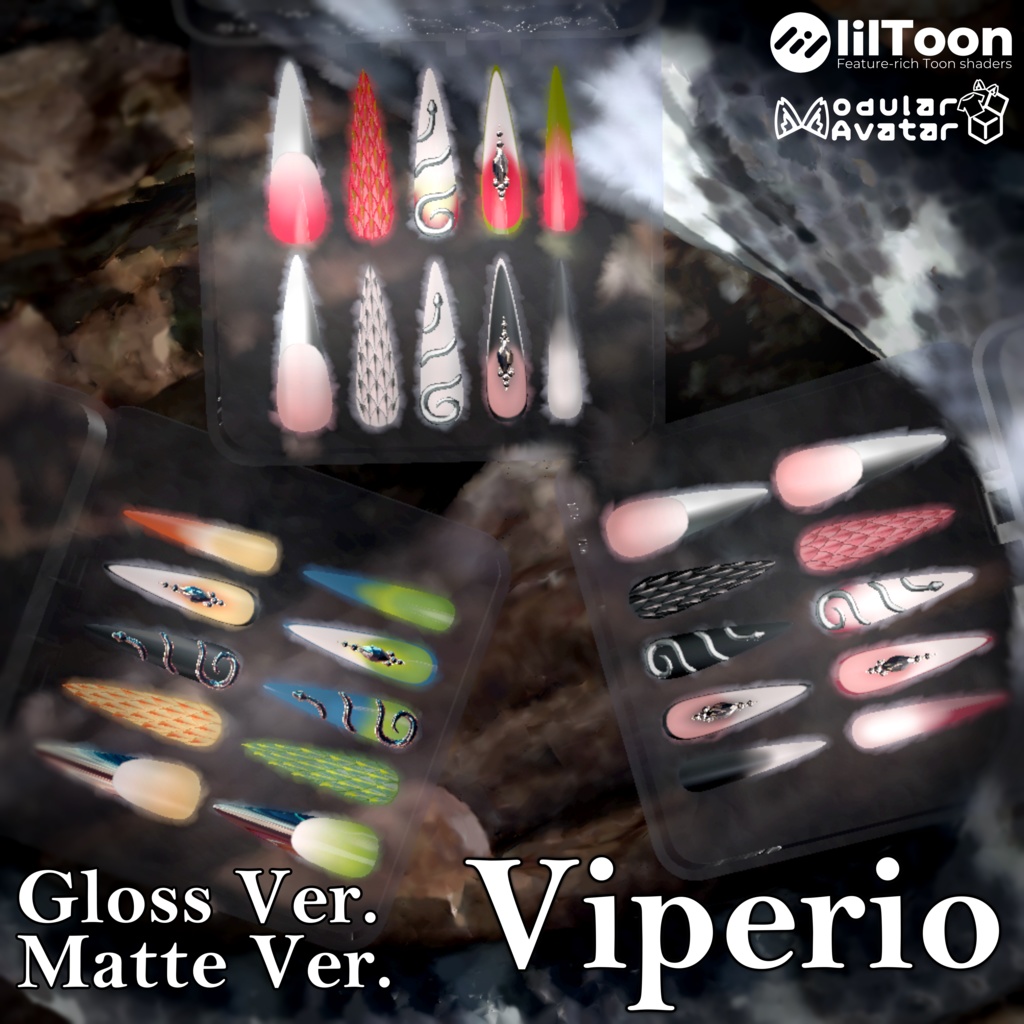 【7アバター対応】【MA対応】Viperio Long Nail