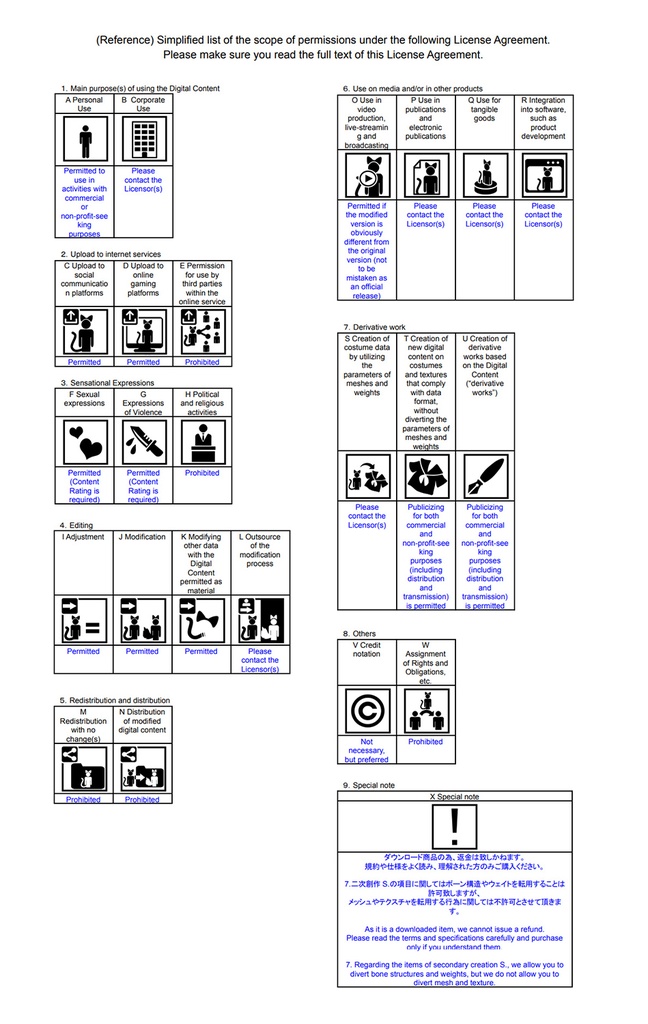 オリジナル3Dモデル「天狐ノ鬼姫」Ver1.13+付属品