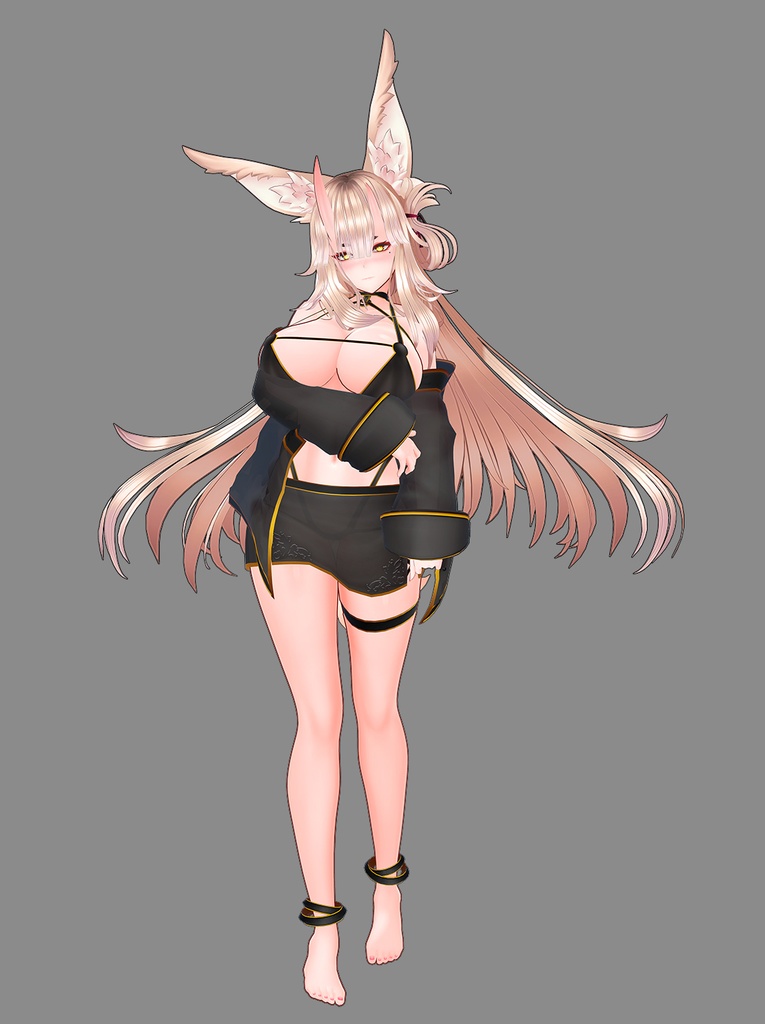 オリジナル3Dモデル「天狐ノ鬼姫」Ver1.13+付属品