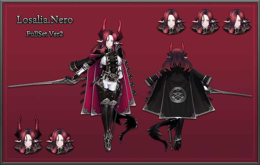 オリジナル3Dモデル  Losalia.Nero_Ver2