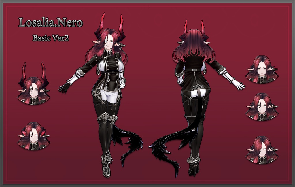 オリジナル3Dモデル  Losalia.Nero_Ver2