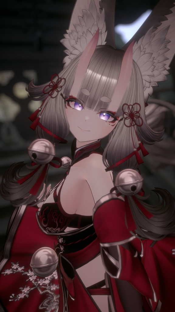 【 オリジナル3Dモデル 】天狐ノ鬼娘