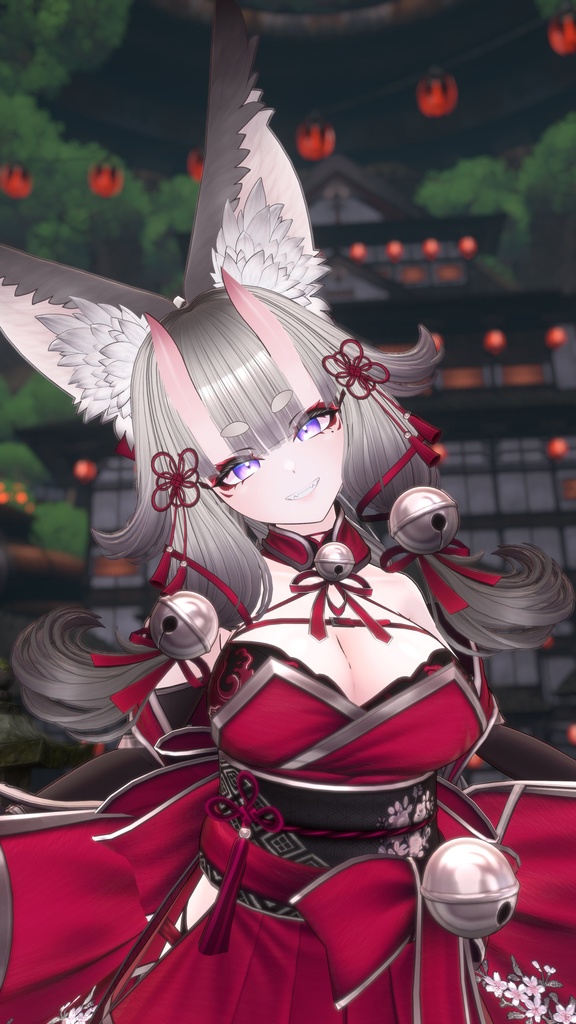 【 オリジナル3Dモデル 】天狐ノ鬼娘