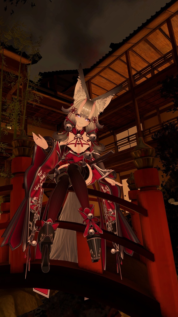 【 オリジナル3Dモデル 】天狐ノ鬼娘