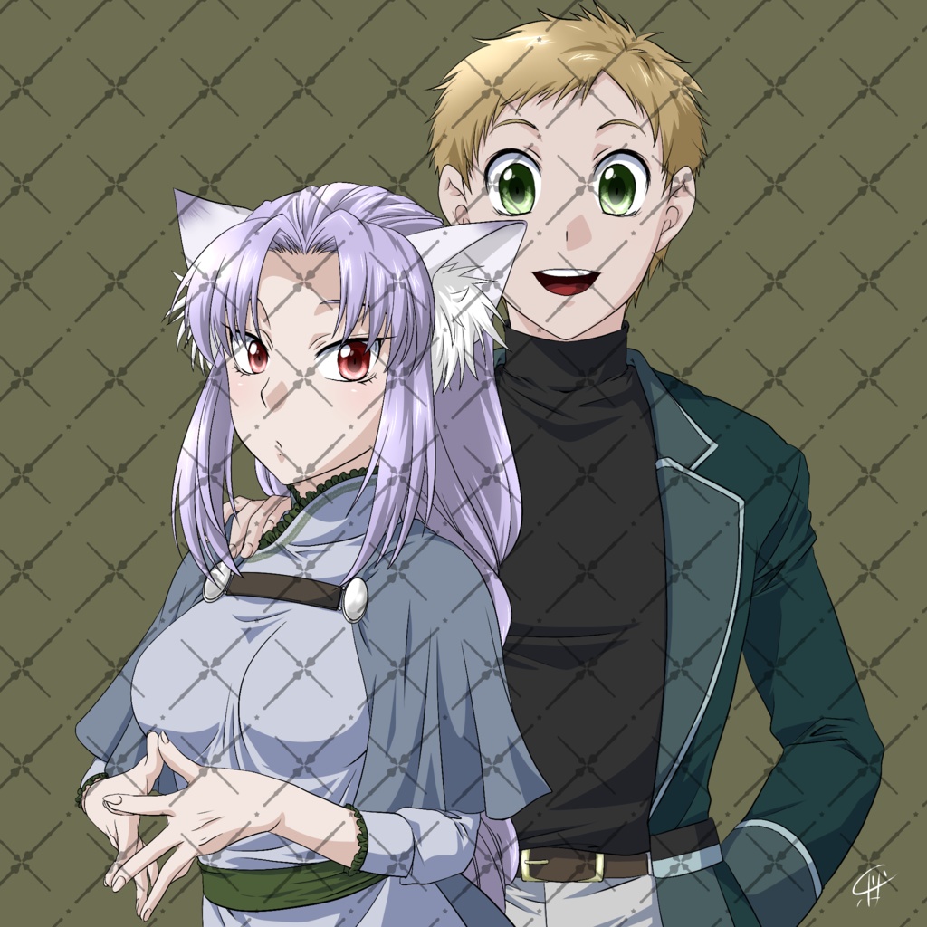 ミニ色紙（アルスとロメリア）