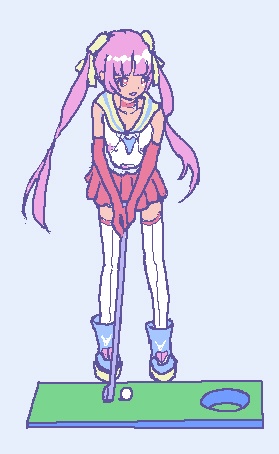 なかよしモードパターゴルフキラキラステッカー