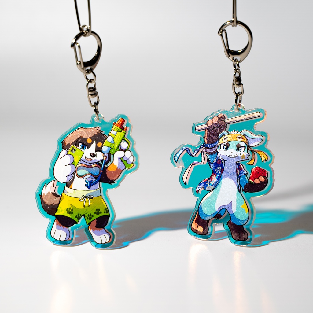 オーロラアクリルキーホルダー