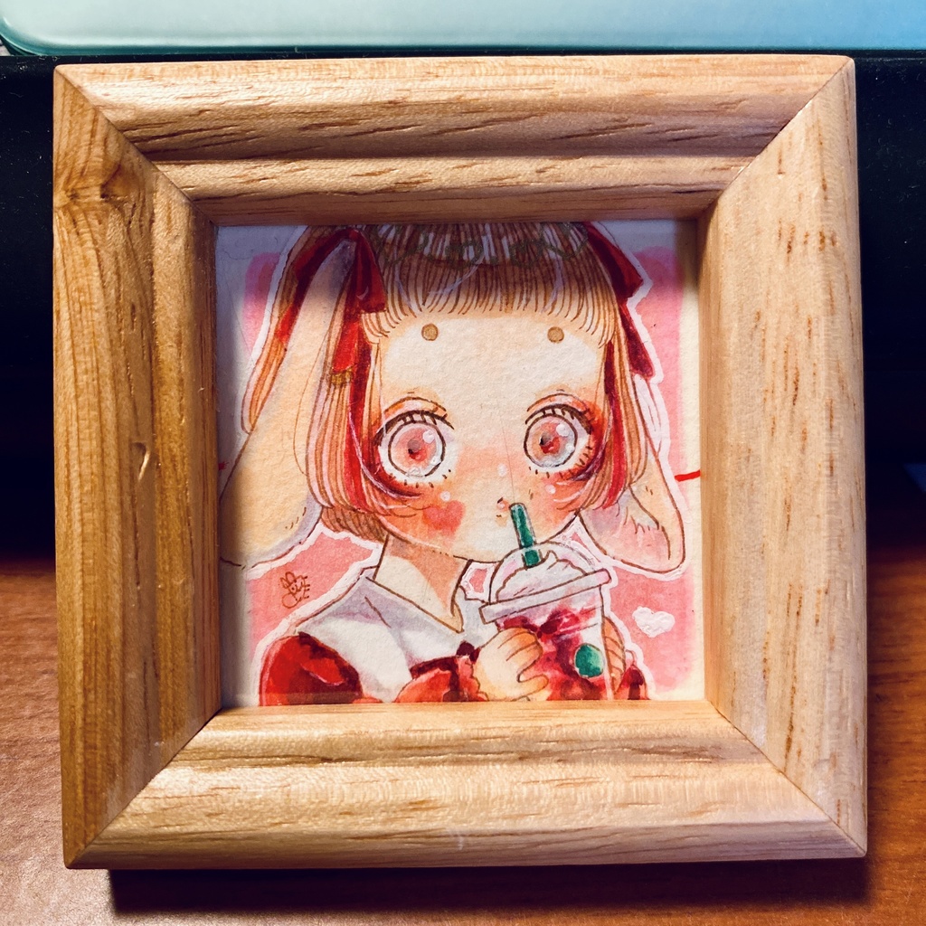 【ミニ原画】モカいちごちゃん