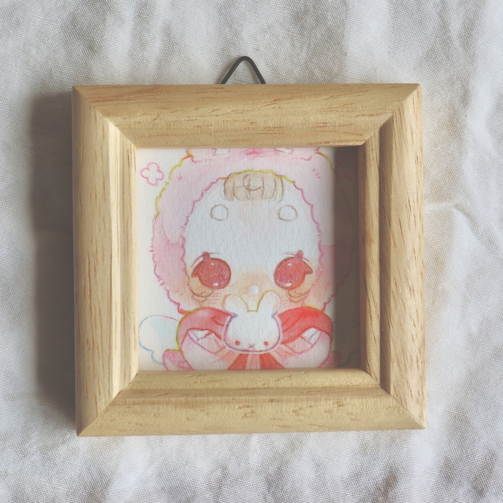 【ミニ原画】ふわふわ動物ちゃん